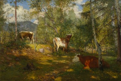 Sonnenflecken im Wald von Christian Eriksen Skredsvig