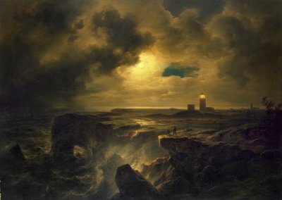 Helgoland im Mondlicht von Christian Ernst Bernhard Morgenstern