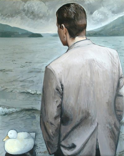 Mann am See 5 von Christian Furr