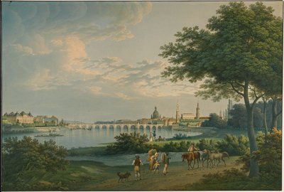 Ansicht von Dresden, 1810 von Christian Gottlieb Hammer
