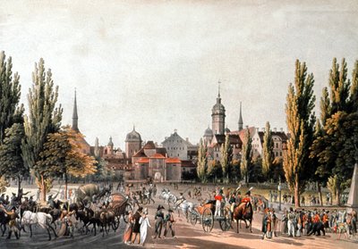 Leipziger Messe, ca. 1810-20 von Christian Gottlob Hammer