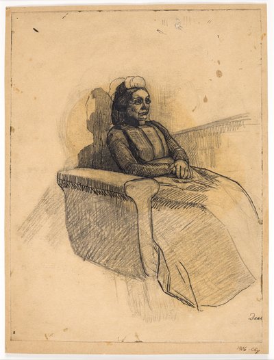 Dame auf dem Sofa von Christian Kongstad Petersen
