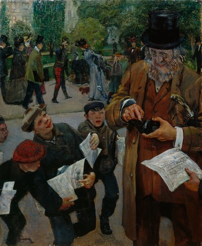 Zeitungsjungen von Christian Krohg