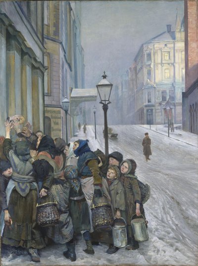 Kampf ums Überleben von Christian Krohg