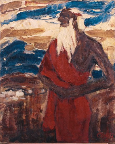 Moses überblickt das Gelobte Land von Christian Rohlfs