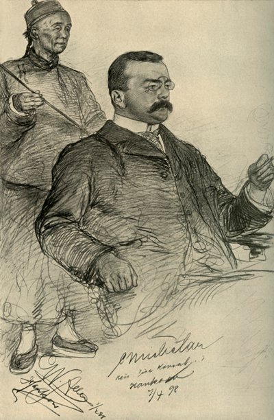 Europäischer Mann, Hankow, China, 1898 von Christian Wilhelm Allers