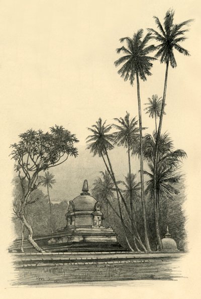 Natha Devale-Schrein, Kandy, Ceylon, 1898 von Christian Wilhelm Allers