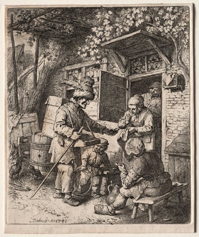 Der Hausierer, 1741 von Christian Wilhelm Ernst Dietrich