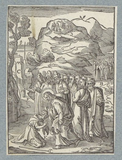 Christus heilt einen Aussätzigen von Christoffel van Sichem (II)