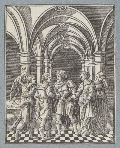 Hochzeit von Tobias und Sara von Christoffel van Sichem (II)
