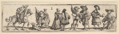 Landsknechte und Damen, 1531 von Christoph Bockstorffer