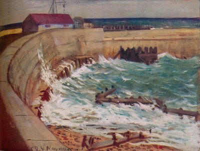 Flut, West Bay, ca. 1930 von Christopher Richard Wynne Nevinson