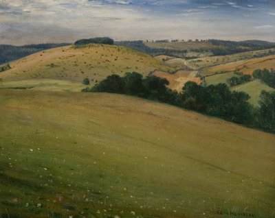 Sommer in den Downs, 1946 von Christopher Richard Wynne Nevinson