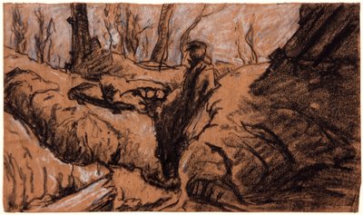 Ein Mann im Graben, um 1914 von Christopher Williams