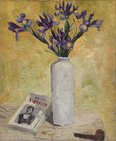 Iris in einer hohen Vase von Christopher Wood