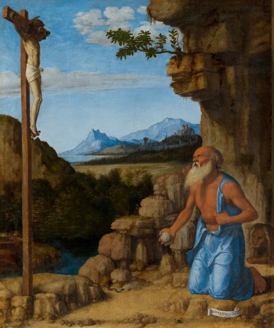 Heiliger Hieronymus in der Wildnis von Cima da Conegliano
