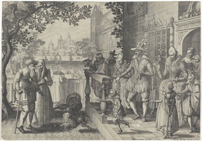 Reiche Kinder, arme Eltern von Claes Jansz. Visscher (II)