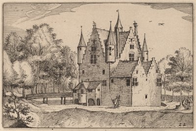 Ein Schloss von Claes Jansz Visscher after Johannes van Doetechum, the Elder after Lucas