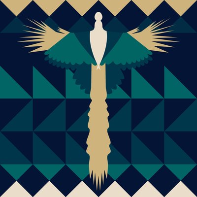Aztekischer Pfau von Claire Huntley