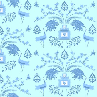 Blumenduft in Blau von Claire Huntley