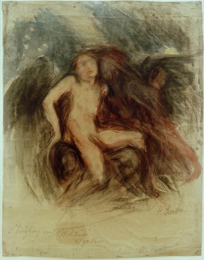 Jüngling mit Walküre von Clara Siewert
