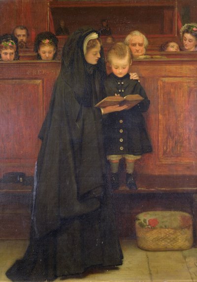 In der Kirche, 1869 von Claude Andrew Calthrop