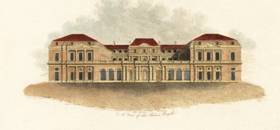 Ansicht des Palais-Royal, Paris von Claude Aubriet