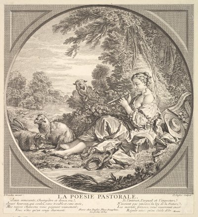 Pastorale Poesie von Claude Augustin Duflos