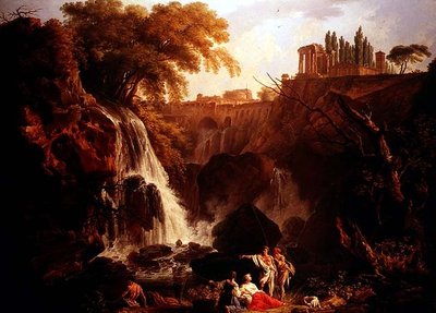 Wasserfälle von Tivoli von Claude Joseph Vernet