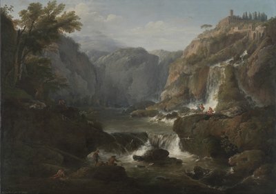 Die Wasserfälle von Tivoli, 1737 von Claude Joseph Vernet