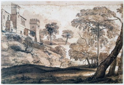 Hirschjagd, Mitte-Ende 17. Jahrhundert von Claude Lorrain