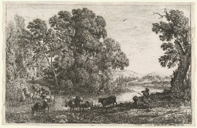 Der Kuhhirte von Claude Lorrain