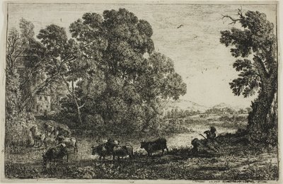 Der Kuhhirte von Claude Lorrain