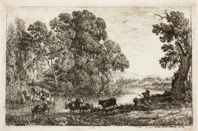 Der Kuhhirte von Claude Lorrain