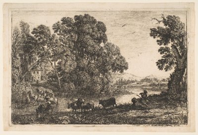 Der Kuhhirte von Claude Lorrain