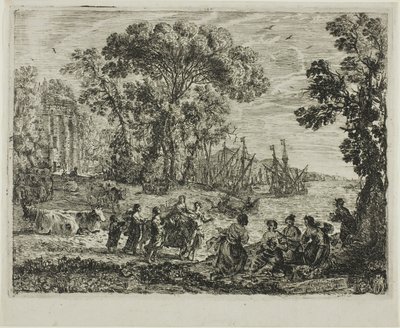 Der Raub der Europa von Claude Lorrain
