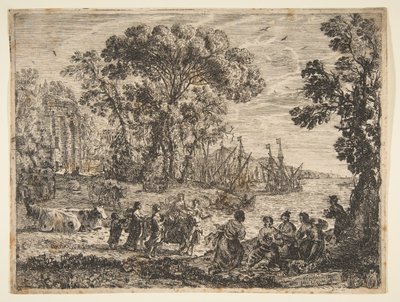 Der Raub der Europa von Claude Lorrain