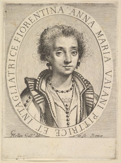 Anna Maria Vaiani, 1624-36 von Claude Mellan