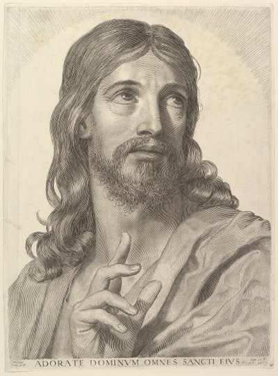 Büste des erwachsenen Christus von Claude Mellan