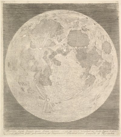 Vollmond, 1635 von Claude Mellan