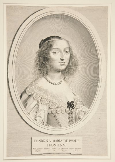 Henriette-Marie Montmort de Buade-Frontenac von Claude Mellan