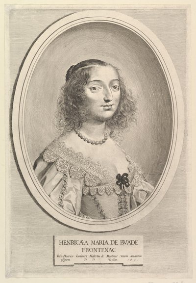 Henriette-Marie de Buade-Frontenac, 1641 von Claude Mellan