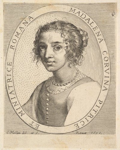 Maddalena Corvina, 1636 von Claude Mellan
