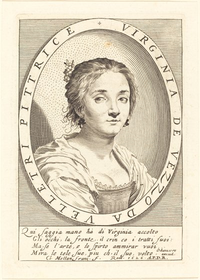 Virginia da Vezzo von Claude Mellan