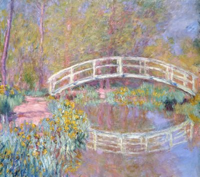 Brücke im Garten von Monet, 1895-96 von Claude Monet