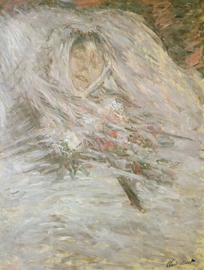 Camille Monet (1847-79) auf ihrem Sterbebett, 1879 von Claude Monet
