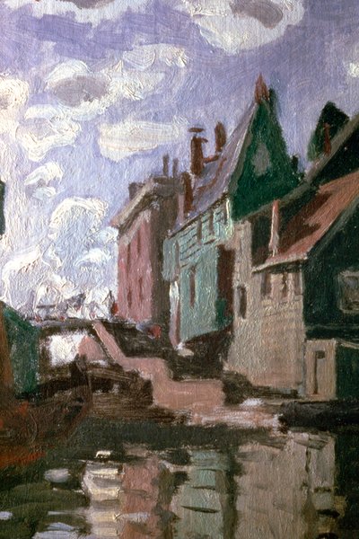 Kanal in Zaandam, Detail, 1871 von Claude Monet