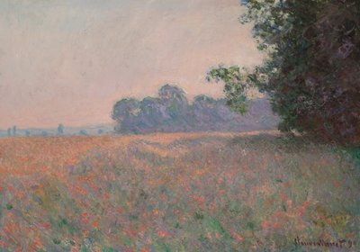 Hafer- und Mohnfeld von Claude Monet