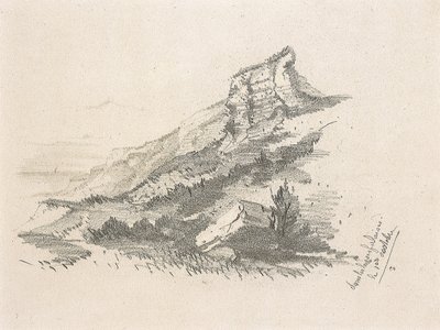 Klippe bei Ste Adresse, 1857 von Claude Monet