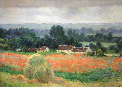 Heuhaufen in Giverny, 1886 von Claude Monet